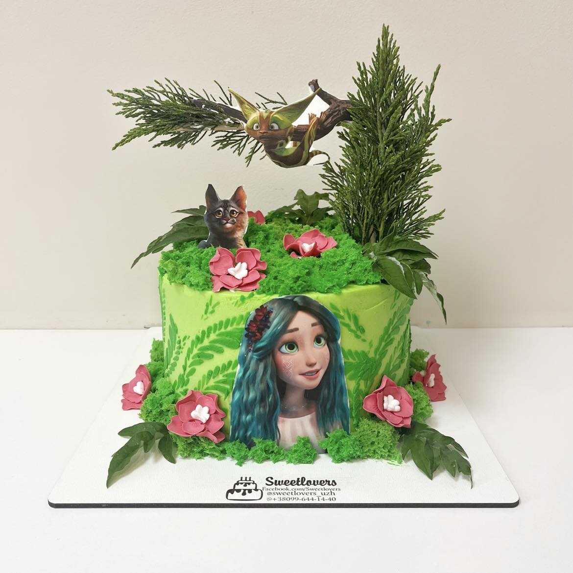 A placeholder cakes with #C48148 background.