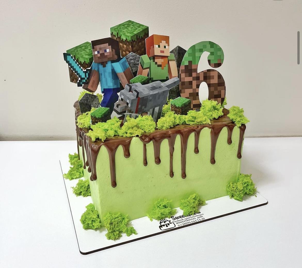 A placeholder cakes with #424355 background.