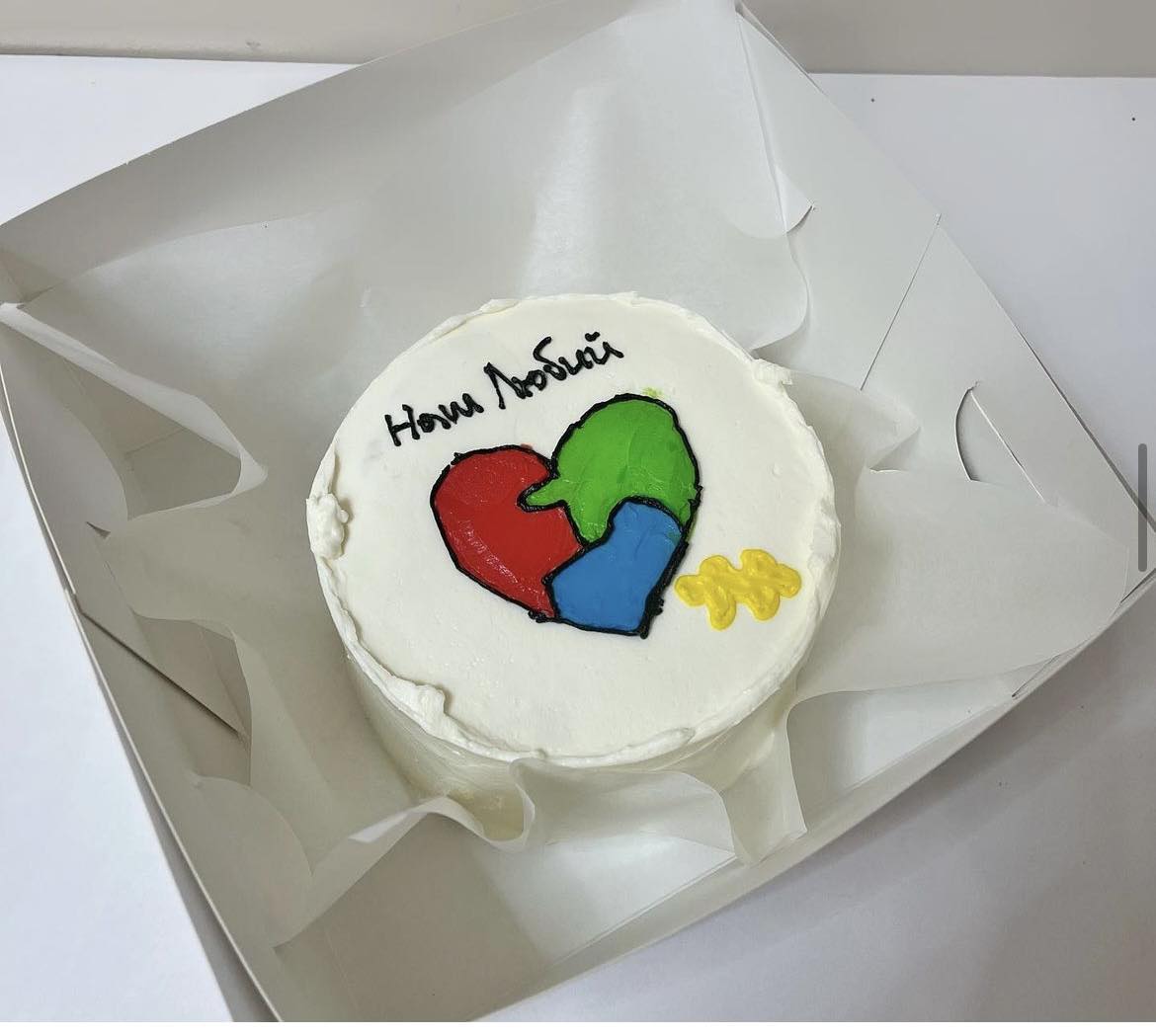 A placeholder cakes with #BF9579 background.