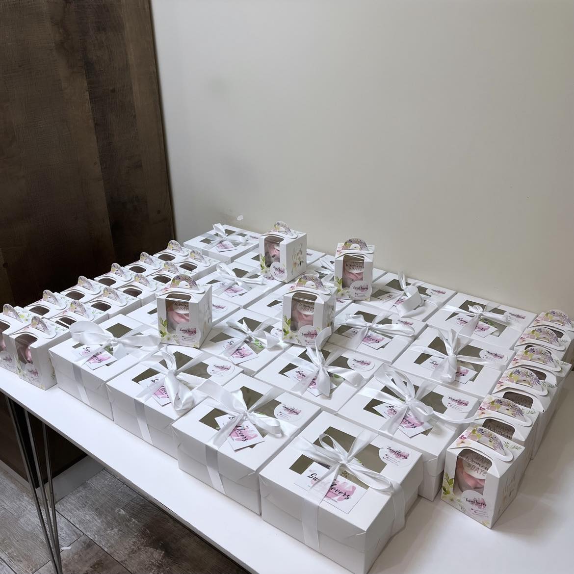 A placeholder cakes with #A4A6B4 background.