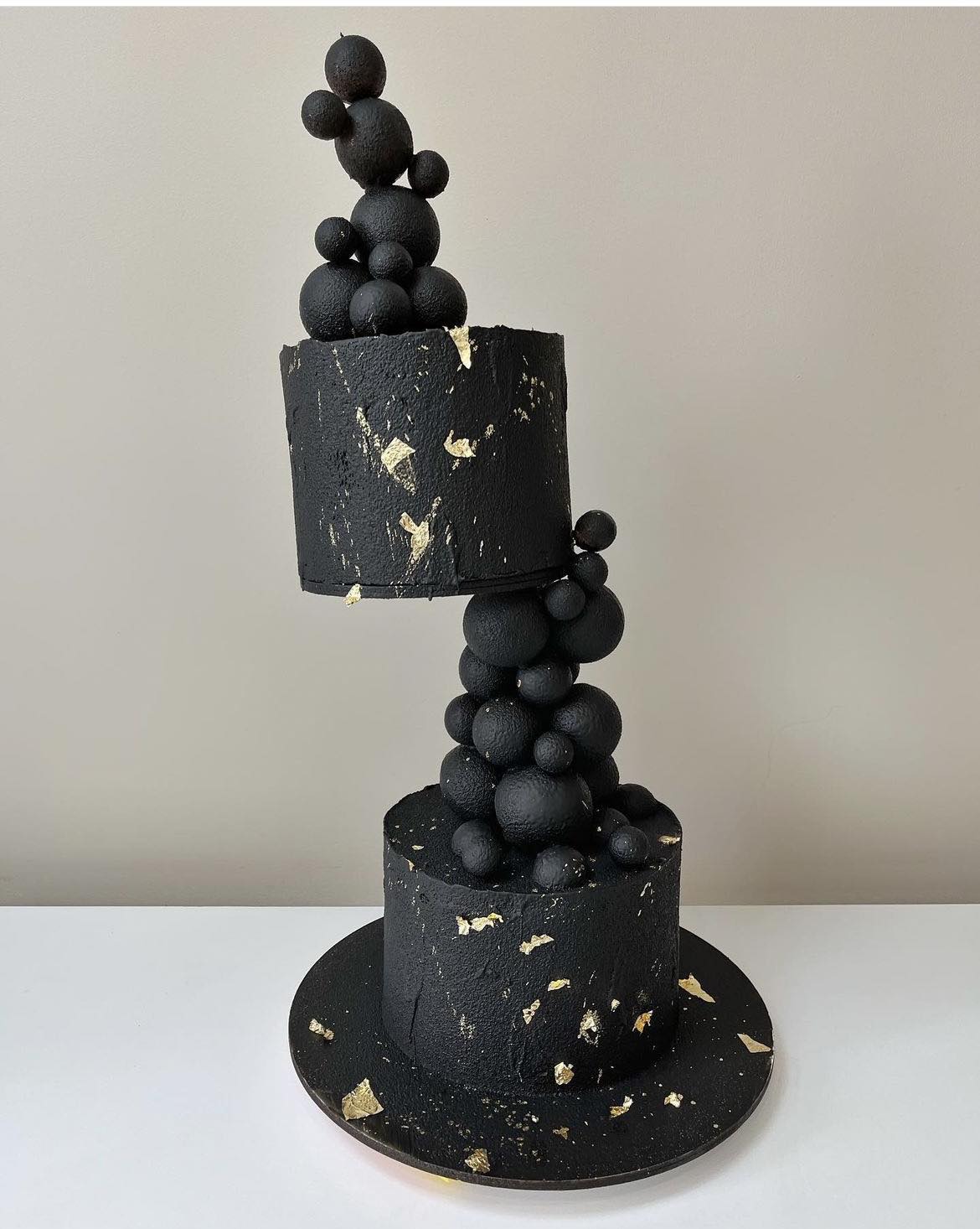 A placeholder cakes with #CB9F5F background.